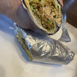 Chicken shawarma wrap