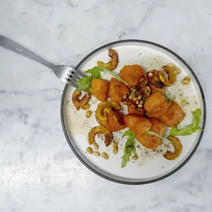 Winter Squash Gnocchi with brown butter and pine nuts