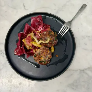 Lamb Crepinette with apples and fennel