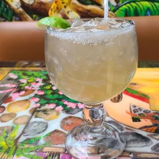 Very expensive Patron Margarita ($15.99)...not worth the dollars.