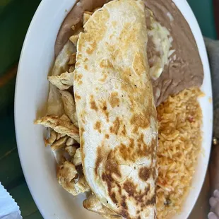 Chicken fajita quesadilla