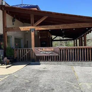 Outdoor patio seating