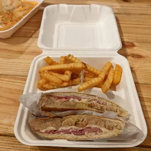 Cubano with  French Fries