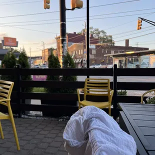 outside