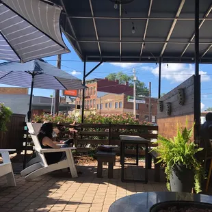 Outdoor waiting area