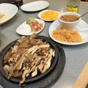Chicken fajitas