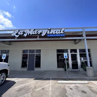 the front of the store