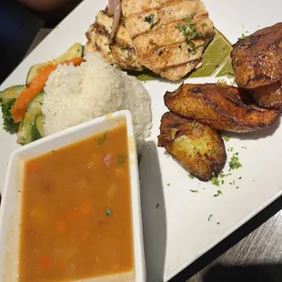 Grilled Chicken Breast White Rice &amp; beans