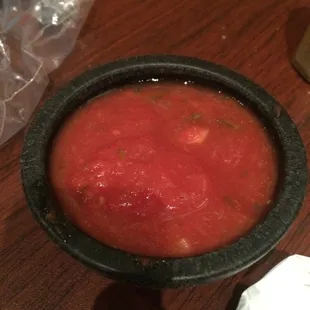 Maybe the worst salsa I have ever had