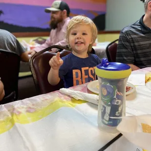 Grandson enjoyed the queso