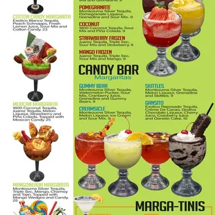 Giant Margaritas, Margaritas and Marga-tinis