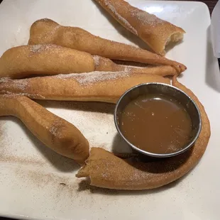 Sopapilla basket (a few bites in)
