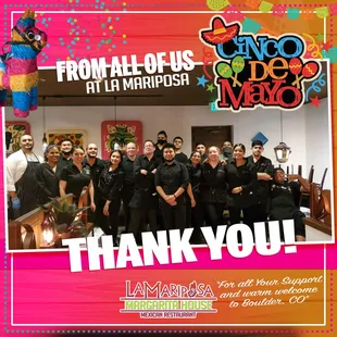 We are very proud to be part of the Boulder community and very grateful to everyone for all the love!!!