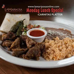 Carnitas platter