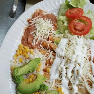 two plates of mexican food