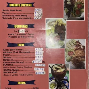 Menu 2024