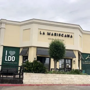 Restaurant exterior.