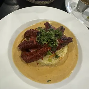Pulpo a las brazas