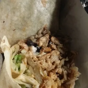 Chicken burrito