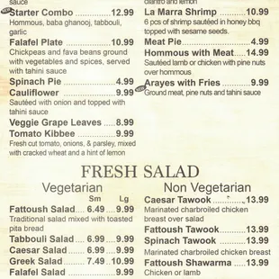 Menu, September 2023 (1/5)