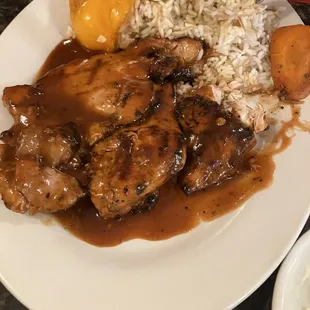 Boneless half chicken BBQ