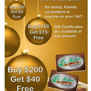 Happy Holidays!
Free Gifts Cards Expires by 12/31/2022 ,and redeemable from 01/01/2023 till 02/09/2023