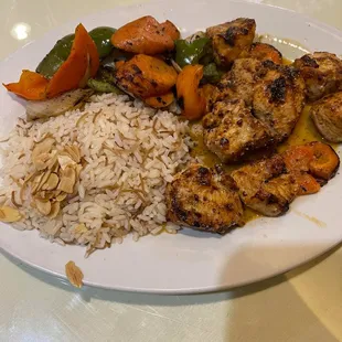 Lemon chicken kabob
