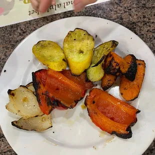 Vegetales recién asados
