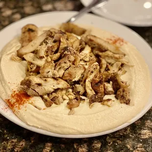 a close up of a plate of food