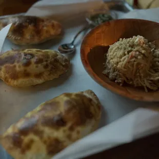 a tray of food