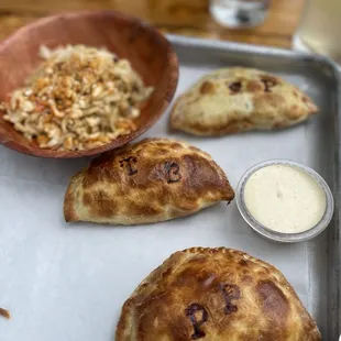 Platter with jicama slaw
