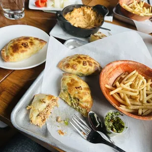 tasty empanada platter.