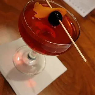 Delicious cocktails.