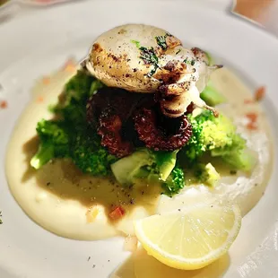 a plate of food on a table