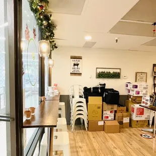 interior, sushi and sashimi