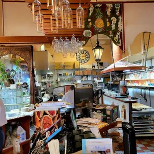 Looking back in the kitchen
