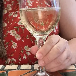 Free champagne for Yelp check-in