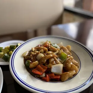 Fish in Black Bean Sauce - lunch special