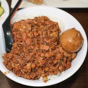 Braised Minced Pork Over Rice