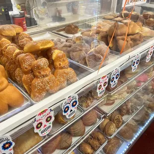 a variety of baked goods