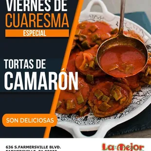 TORTAS DE CAMARON