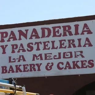 a sign for a bakery