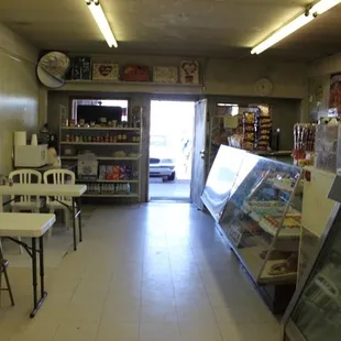 the inside of a grocery store