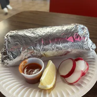 Size of super burrito