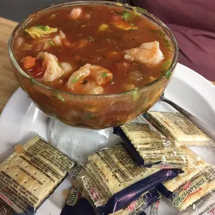 Cóctel de camarón. Sabroso