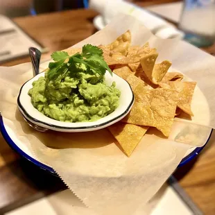 House made tortilla chips and guac