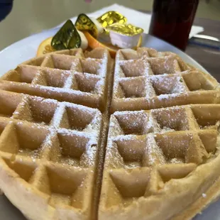 Fantastic, hot waffle