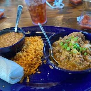 Carne Guisada Chimichanga