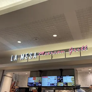 the interior of the restaurant