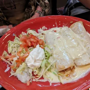 Shrimp enchiladas